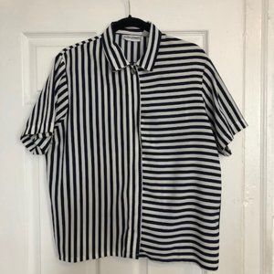 Vintage Stripe Button-Down
